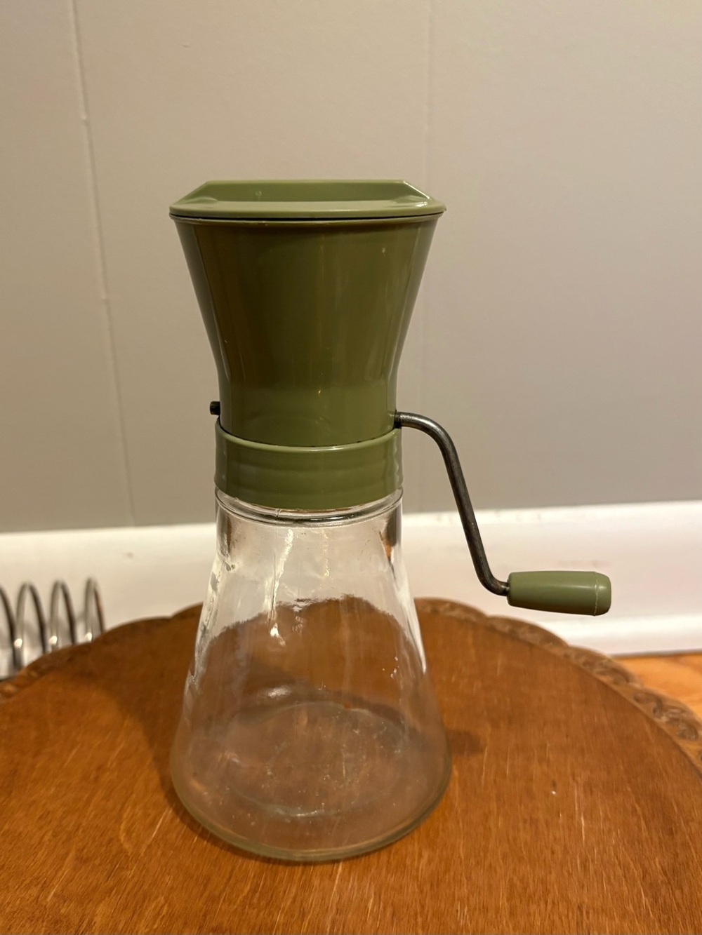 Vintage Androck Nut Chopper Grinder in Green